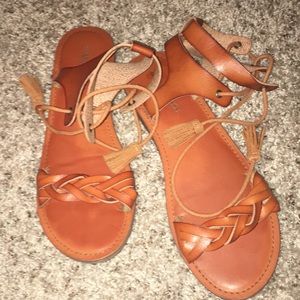 American Eagle Ankle Lace Up Sandals!!!